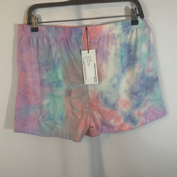Yana K Large Cari Tie dye Shorts Pink Yellow Mint - Picture 2 of 6